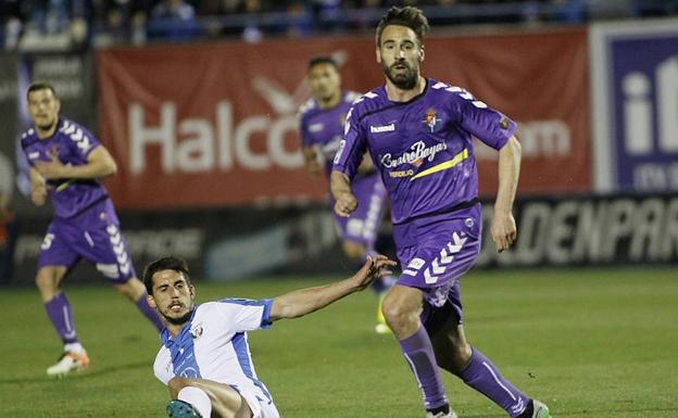 Borja ante el Leganés en su anterior etapa en el Real Valladolid.