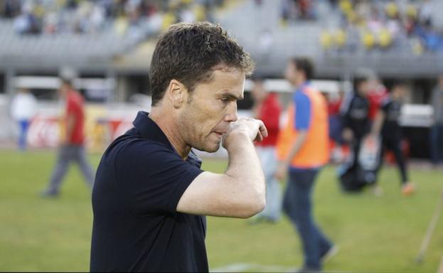 Rubi, durante un partido en su etapa en el Real Valladolid. /GABRIEL VILLAMIL