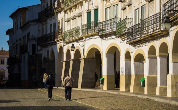 Vistas de la ciudad de Evora./