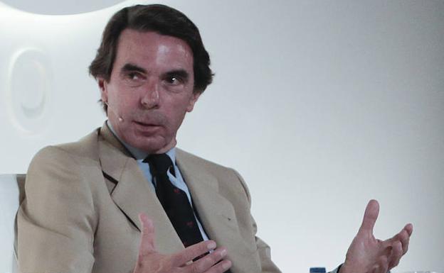 José María Aznar en el foro organizado por Vocento.