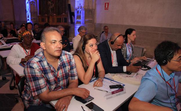 Asistentes a la inauguración del Congreso Mundial de Artes Escénicas ITI-Unesco, en Segovia.