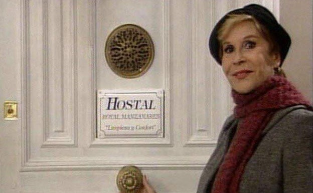 Lina Morgan, en 'Hostal Royal Manzanares'. El Norte