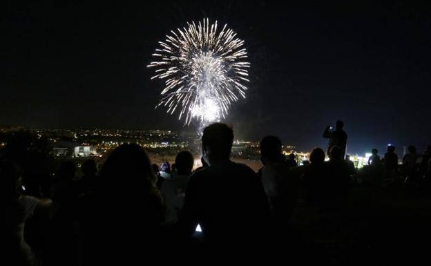 Fuegos artificiales.
