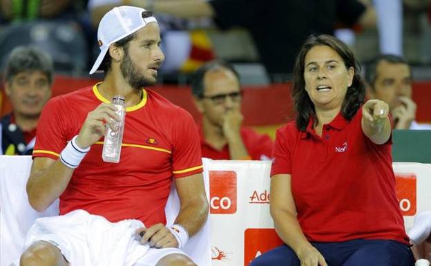 Feliciano López y Conchita Martínez.