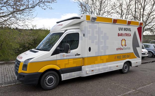 Ambulancia del grupo Ambuibérica.