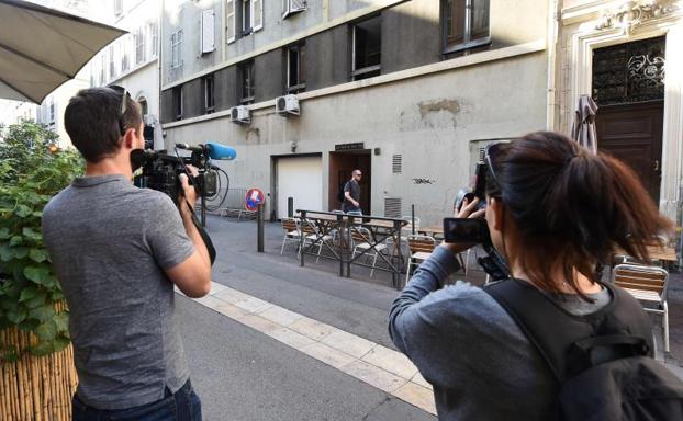 El lugar donde las mujeres recibieron las puñaladas./Afp