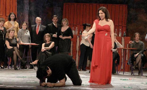 Un ensayo de 'Sansón y Dalila', puesta en escena en el Proyecto Ópera de 2011. /Henar Sastre