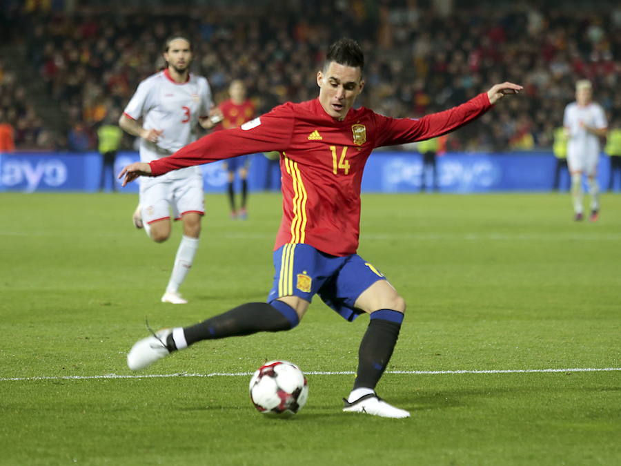 José Callejón, ante Macedonia con la Selección Española en 2016.