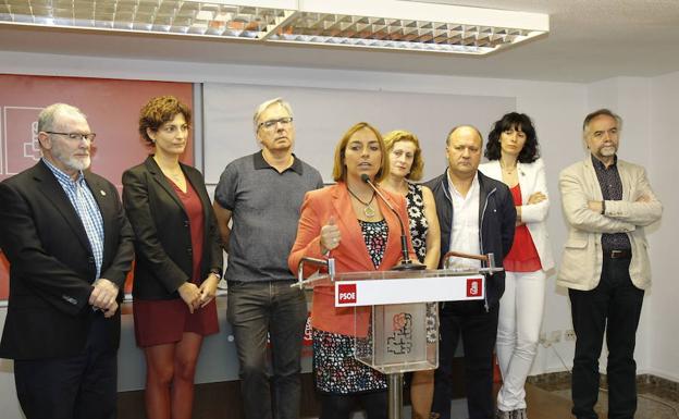 Concejales del PSOE de Palencia./El Norte