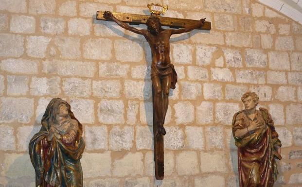 Calvario de Astudillo robado en 1993y recuperado en 2.000./El Norte