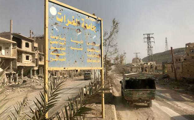 Una ciudad siria destruida. /Afp
