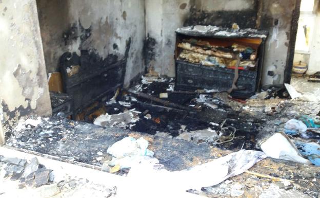 Estancia en la que se produjo el incendio./R. Fariñas