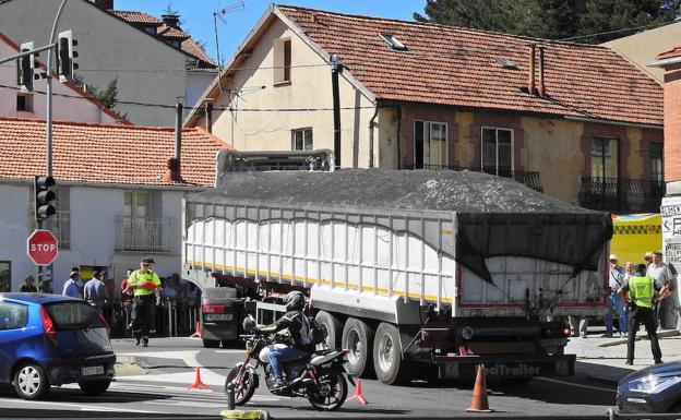 Lugar del accidente mortal en el que un ciclista falleció atropellado este pasado mes de septiembre. /Pedro Luis Merino