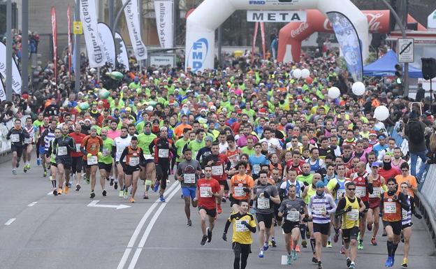 Salida de la San Silvestre del pasado año./