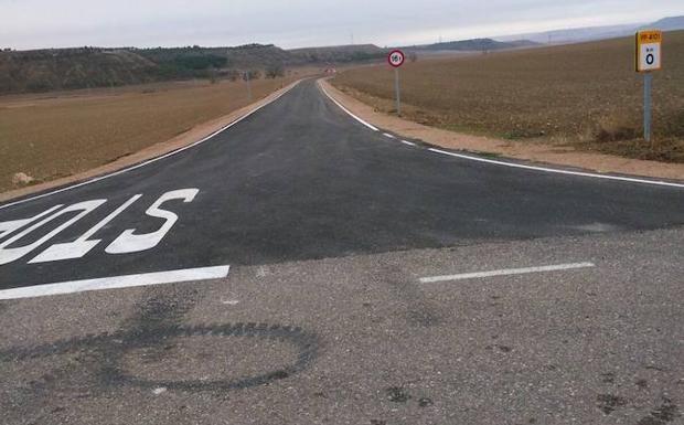 La carretera, tras la reforma./El Norte