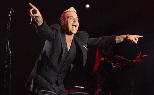 Robbie Williams durante un concierto. /Efe