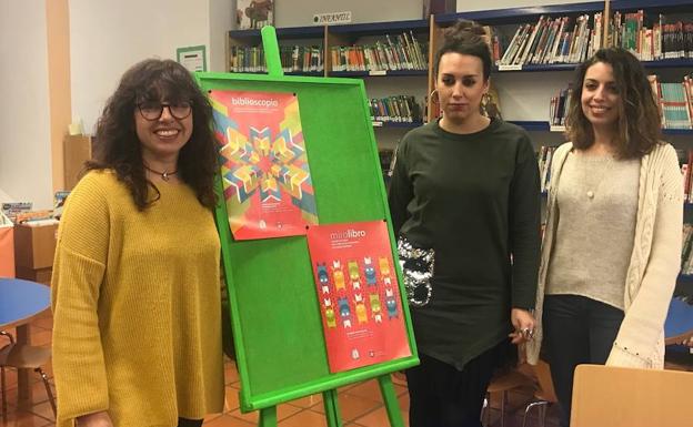 Rebeca Jerez, Azahara Martín y Luna Belda durante la presentación del programa./S.G.