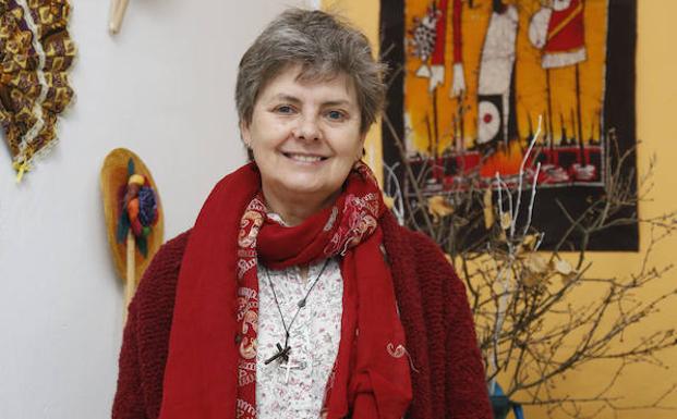 Pilar Alonso en la sede del servicio misionero de la Diócesis de Salamanca./Laya