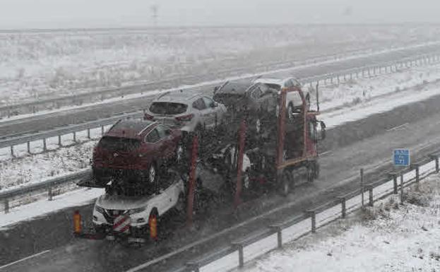 Nieve en la provincia de Palencia el pasado mes de enero. /Ical