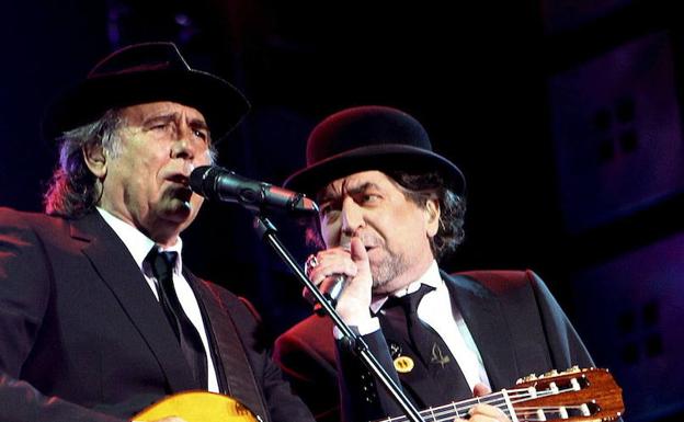 Serrat y Sabina, en un concierto conjunto./El Norte