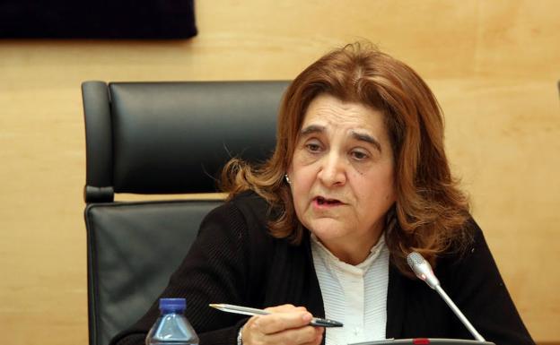 Rosario Díez, durante su comparecencia en la comisión. /Ical