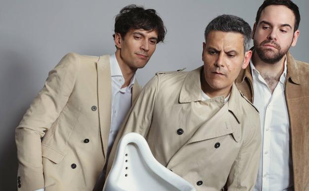 'Arte', la obra de teatro protagonizada por Roberto Enríquez, Cristóbal Suárez y Jorge Usón. /EL NORTE