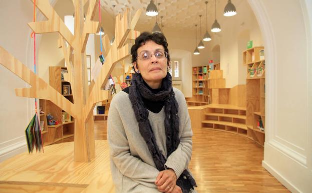 Marifé Santiago, ayer en la Casa de la Cultura. /A. Tanarro