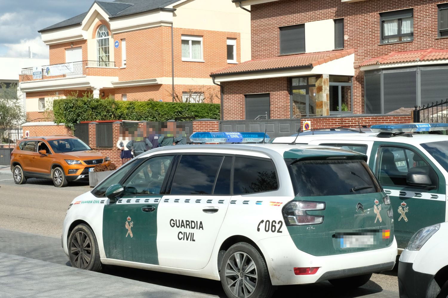 La guardia civil en el lugar del suceso. /Ramón Gómez