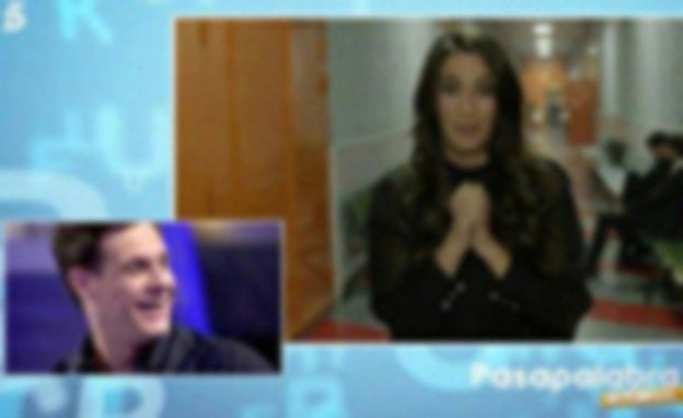Momento en el Almudena Cid se dirige a Christian Gálvez. /Telecinco
