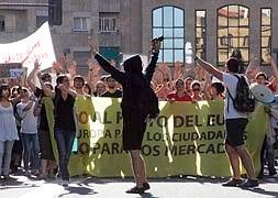 5.000 personas recorren las principales calles de Salamanca contra el Pacto del Euro