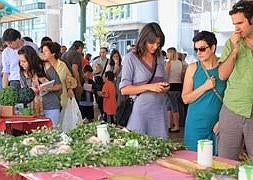 Cientos de personas acuden al tercer Mercado Ecológico de Valladolid