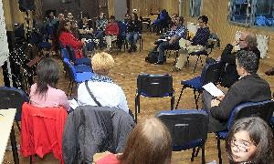 Reunión de afectados el pasado martes por la noche. / A. QUINTERO/