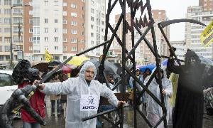 Manifestación anti fracking en Burgos. / Ical/