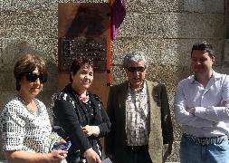 Claudia de Santos, Clara Luquero, Luis Peñalosa y Javier Arranz, durante el acto. / A. DE TORRE/