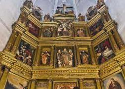 Retablo de la Iglesia de Santa María en el templo que acogerá la exposición 'Eucharistia' de Las Edades del Hombre./ Paco Santamaría-EFE/