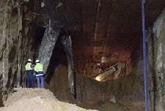 Tareas de perforación del segundo túnel en el Pinar de Antequera. ::
EL NORTE/