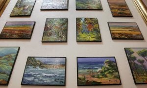 Cuadros de José María Panigua expuestos en la Fundación Isabel Frontela. ::
VÍCTOR HERRERO/