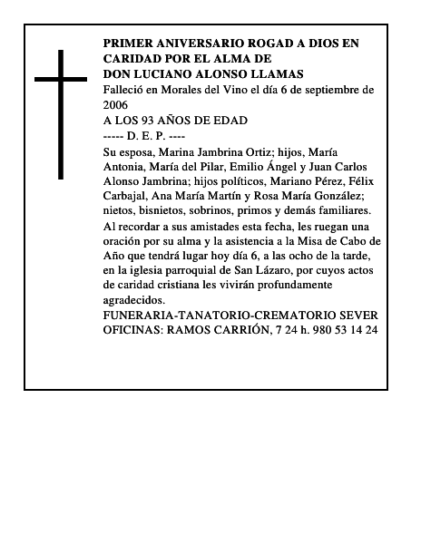 DON LUCIANO ALONSO LLAMAS