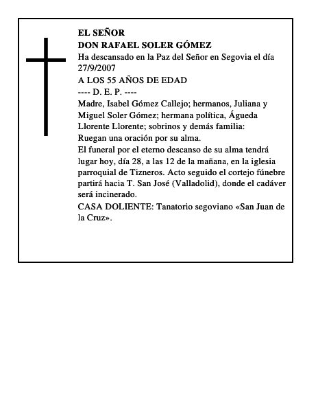 DON RAFAEL SOLER GÓMEZ