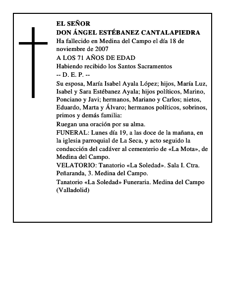 DON ÁNGEL ESTÉBANEZ CANTALAPIEDRA