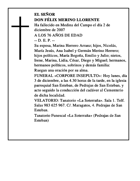 DON FÉLIX MERINO LLORENTE