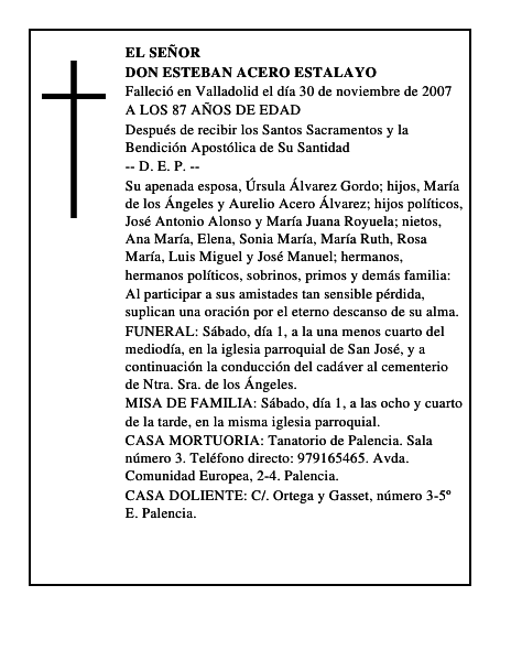 DON ESTEBAN ACERO ESTALAYO