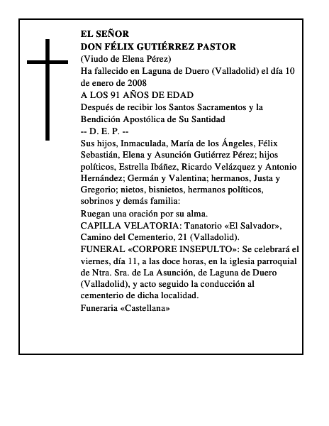 DON FÉLIX GUTIÉRREZ PASTOR