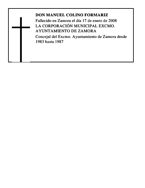 DON MANUEL COLINO FORMARIZ