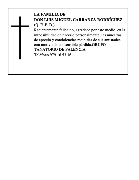 DON LUIS MIGUEL CARRANZA RODRÍGUEZ