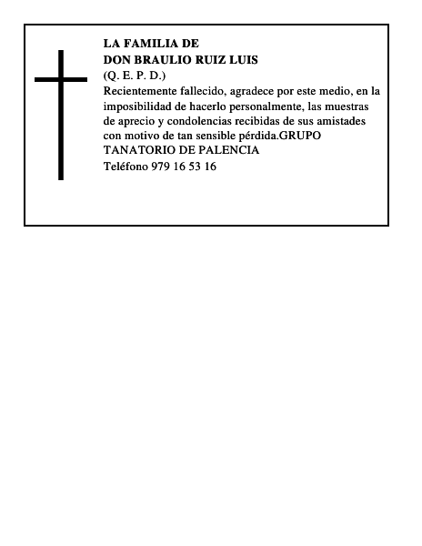 DON BRAULIO RUIZ LUIS