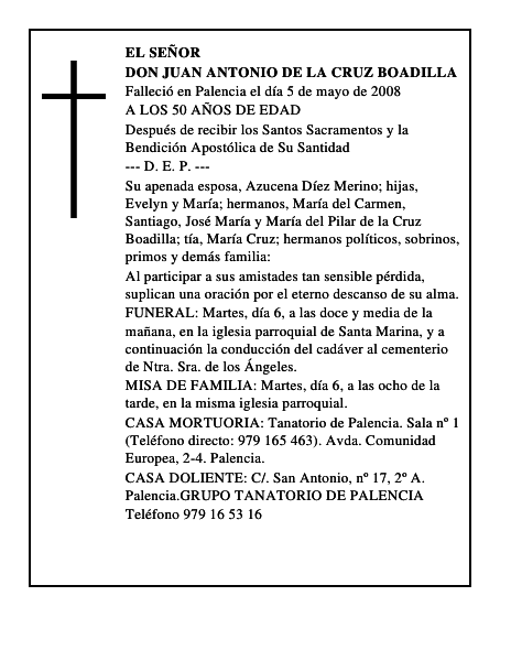 DON JUAN ANTONIO DE LA CRUZ BOADILLA