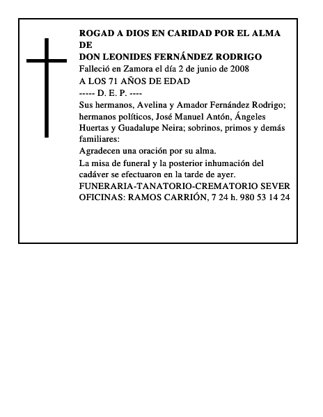 DON LEONIDES FERNÁNDEZ RODRIGO