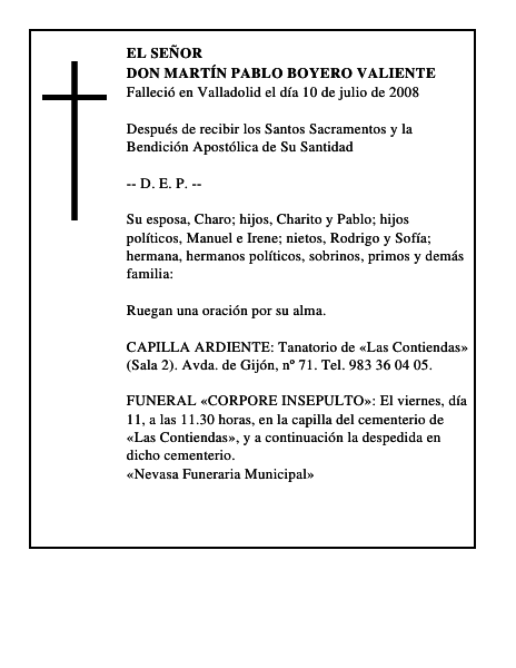 DON MARTÍN PABLO BOYERO VALIENTE