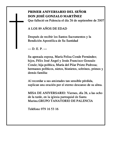 DON JOSÉ GONZALO MARTÍNEZ